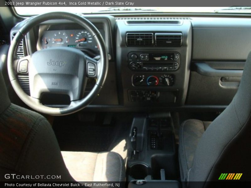 Inca Gold Metallic / Dark Slate Gray 2003 Jeep Wrangler Rubicon 4x4