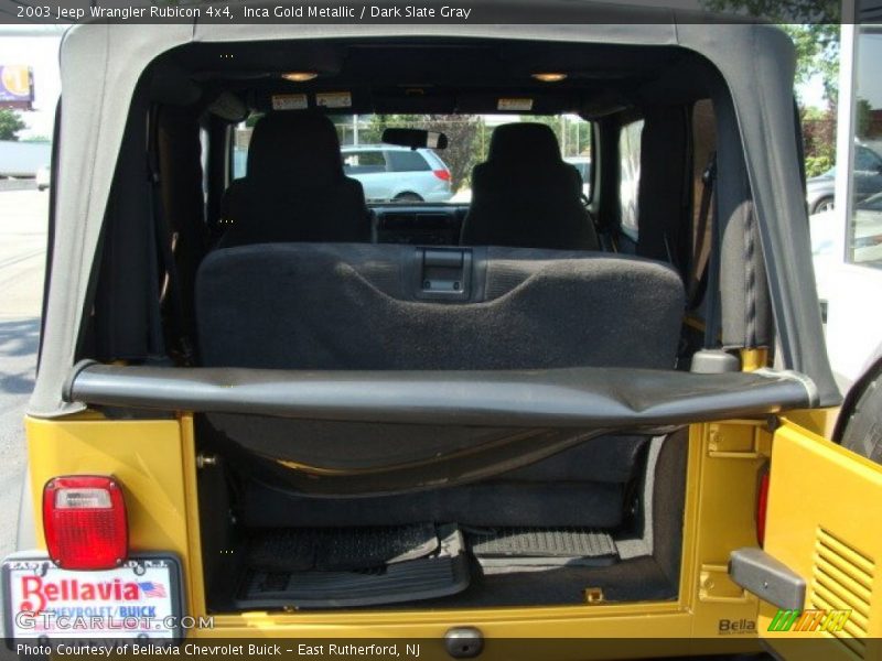 Inca Gold Metallic / Dark Slate Gray 2003 Jeep Wrangler Rubicon 4x4