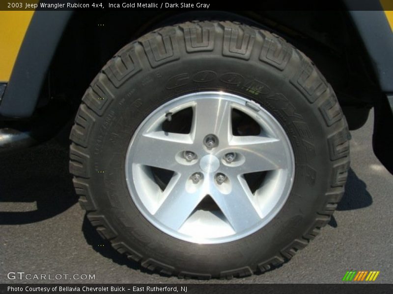 Inca Gold Metallic / Dark Slate Gray 2003 Jeep Wrangler Rubicon 4x4