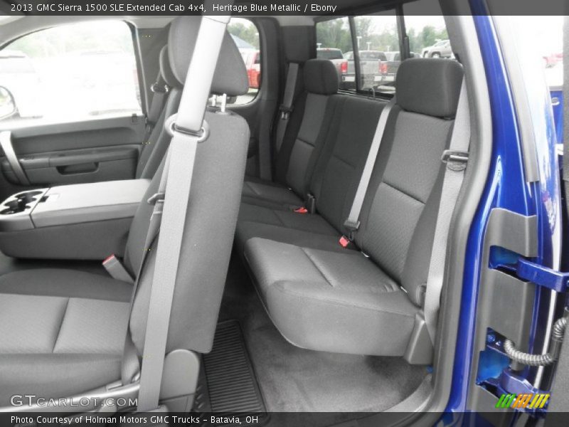 Rear Seat of 2013 Sierra 1500 SLE Extended Cab 4x4