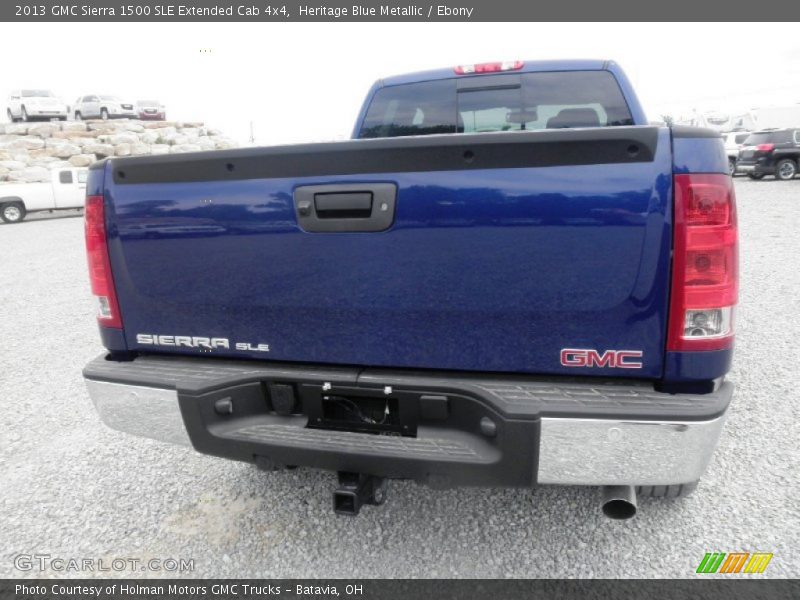 Heritage Blue Metallic / Ebony 2013 GMC Sierra 1500 SLE Extended Cab 4x4