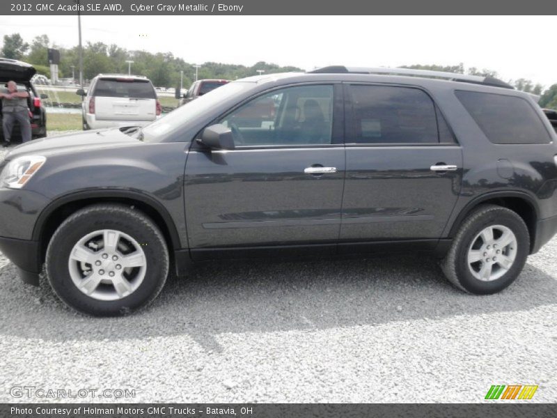 Cyber Gray Metallic / Ebony 2012 GMC Acadia SLE AWD