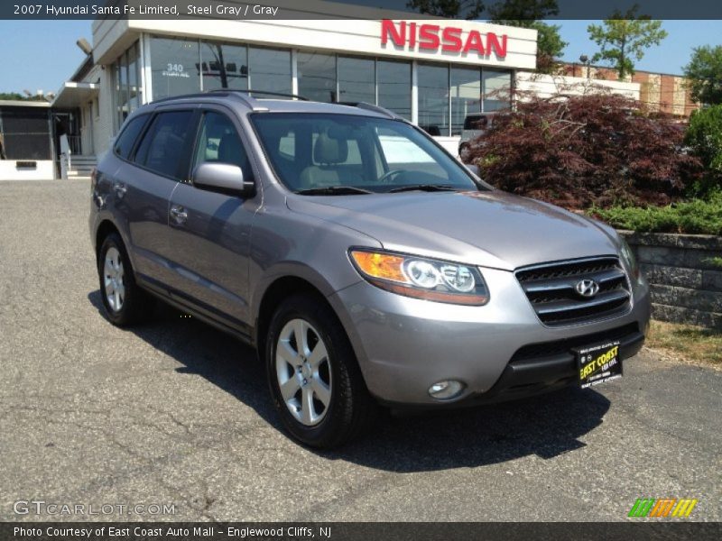 Steel Gray / Gray 2007 Hyundai Santa Fe Limited