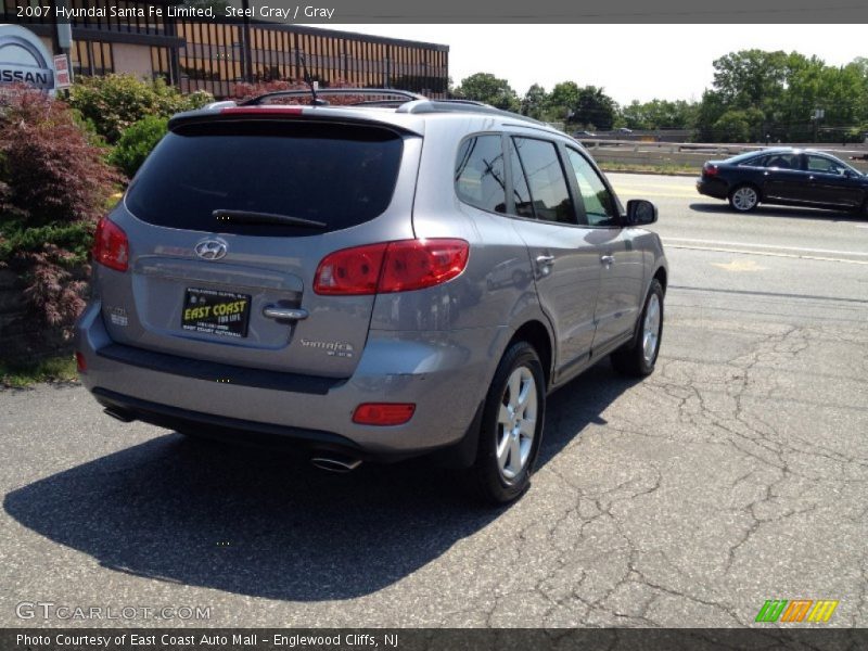 Steel Gray / Gray 2007 Hyundai Santa Fe Limited