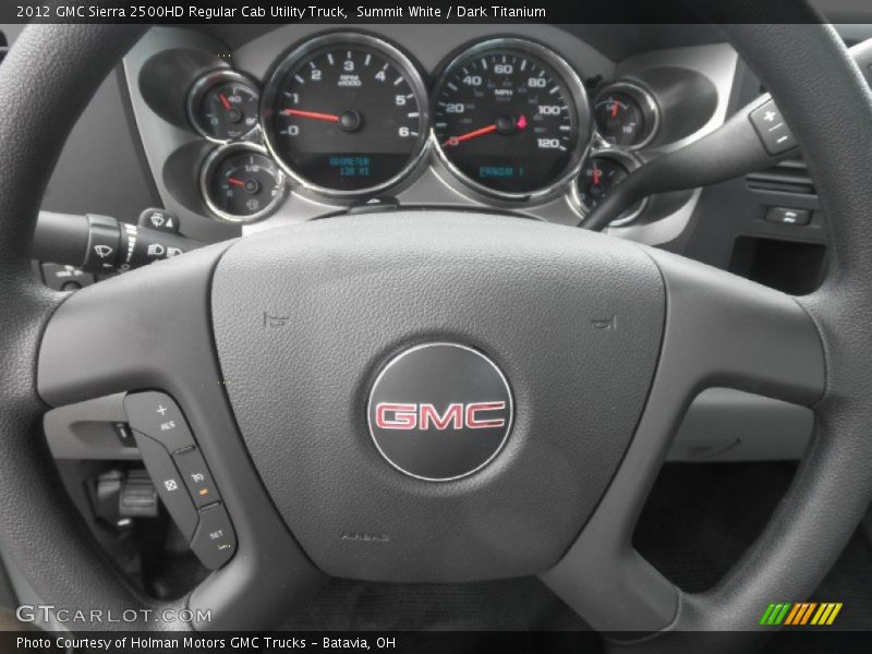 Summit White / Dark Titanium 2012 GMC Sierra 2500HD Regular Cab Utility Truck