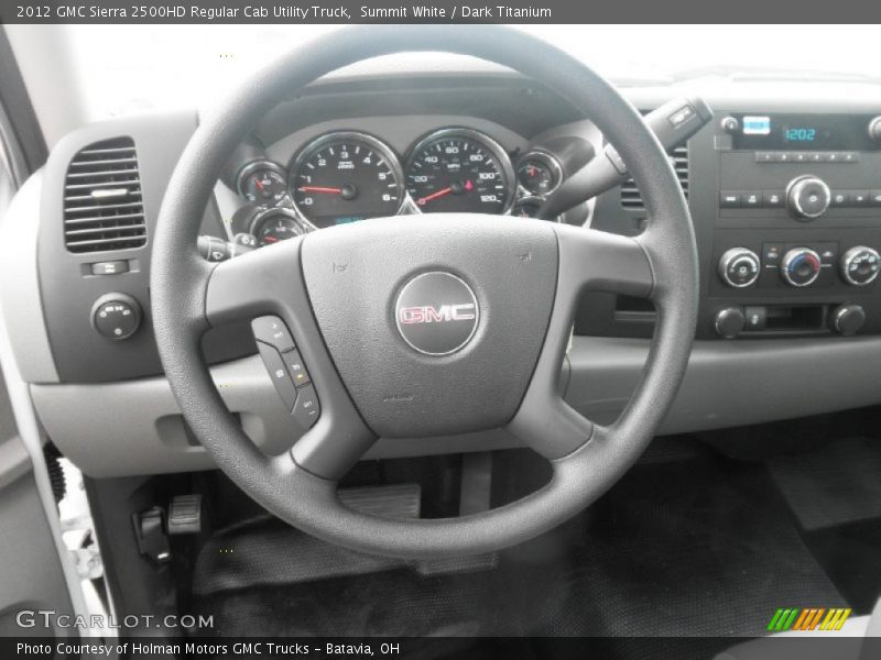 Summit White / Dark Titanium 2012 GMC Sierra 2500HD Regular Cab Utility Truck