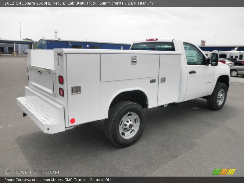 Summit White / Dark Titanium 2012 GMC Sierra 2500HD Regular Cab Utility Truck
