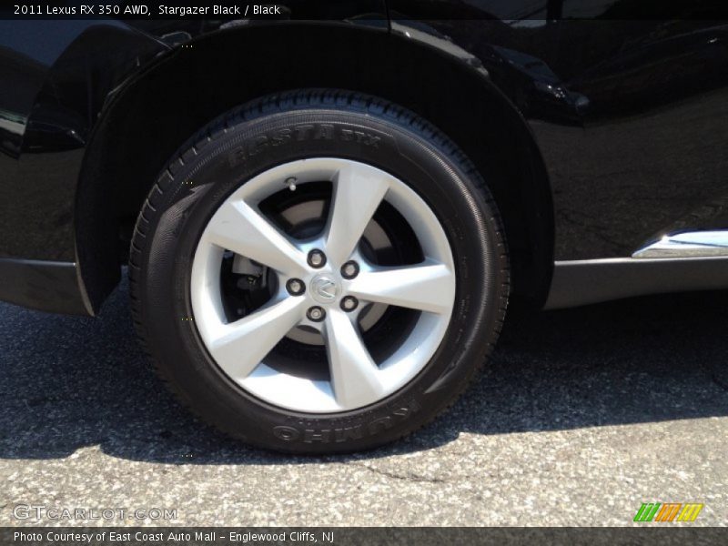 Stargazer Black / Black 2011 Lexus RX 350 AWD