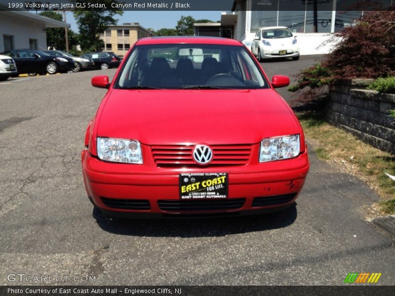 Canyon Red Metallic / Black 1999 Volkswagen Jetta GLS Sedan