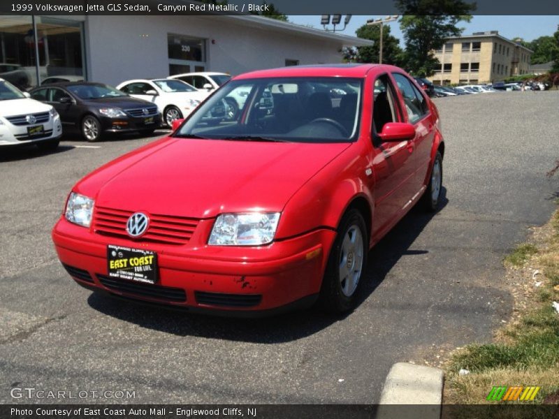 Canyon Red Metallic / Black 1999 Volkswagen Jetta GLS Sedan