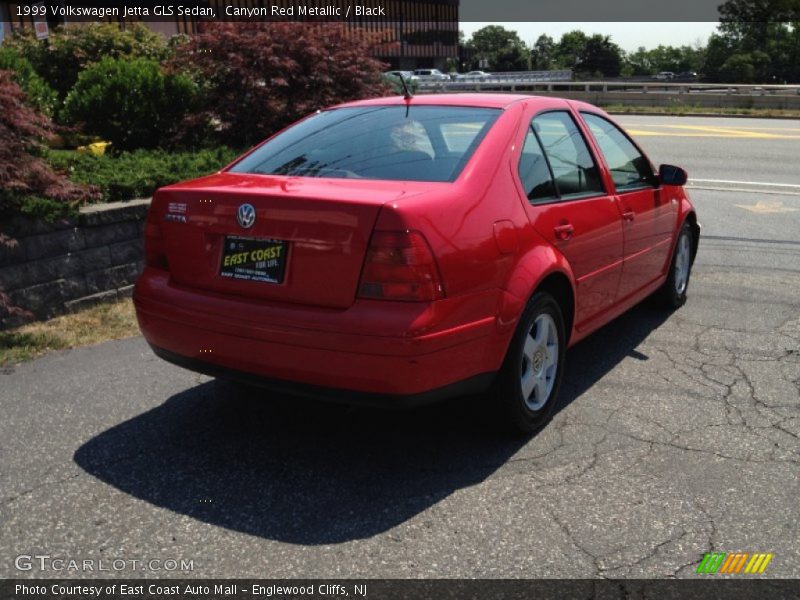 Canyon Red Metallic / Black 1999 Volkswagen Jetta GLS Sedan