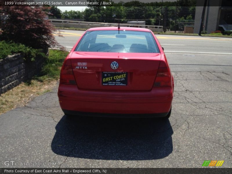 Canyon Red Metallic / Black 1999 Volkswagen Jetta GLS Sedan