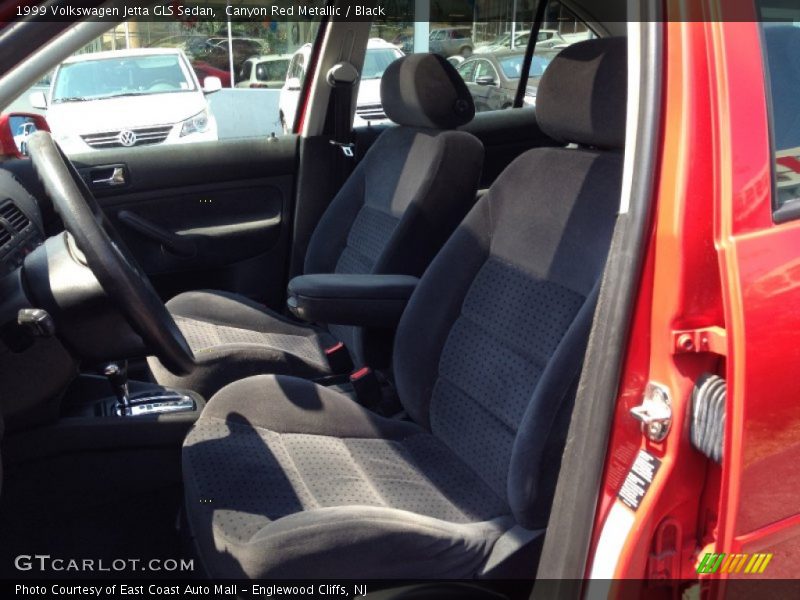 Canyon Red Metallic / Black 1999 Volkswagen Jetta GLS Sedan