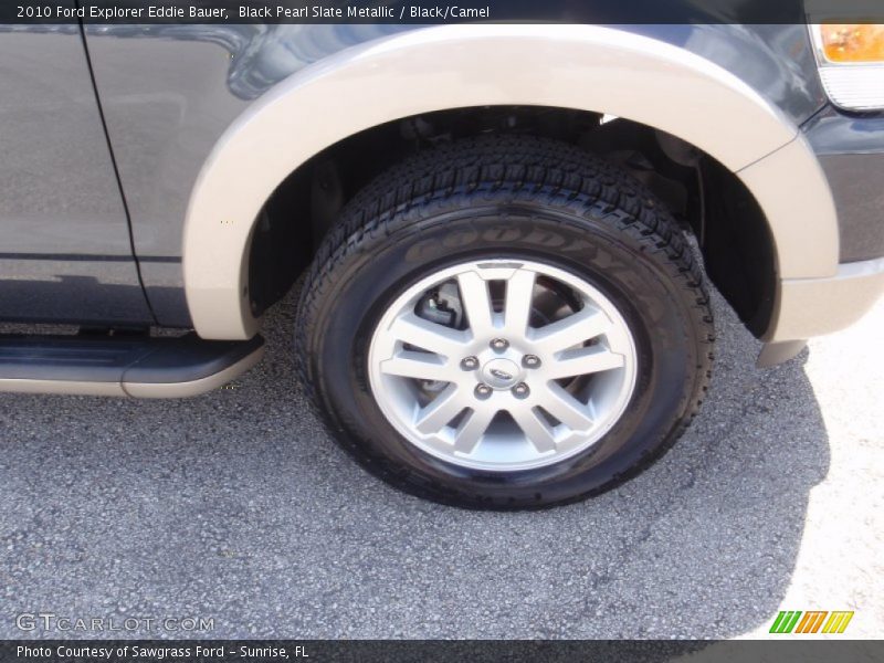 Black Pearl Slate Metallic / Black/Camel 2010 Ford Explorer Eddie Bauer
