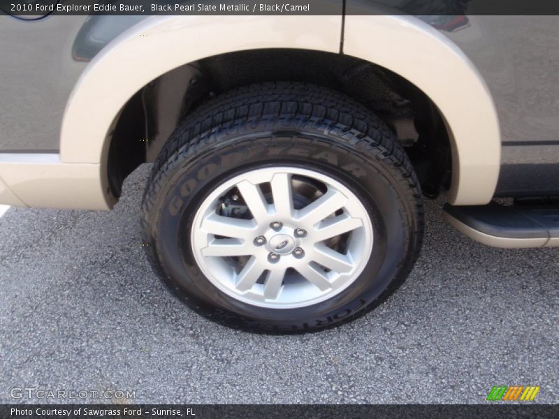 Black Pearl Slate Metallic / Black/Camel 2010 Ford Explorer Eddie Bauer
