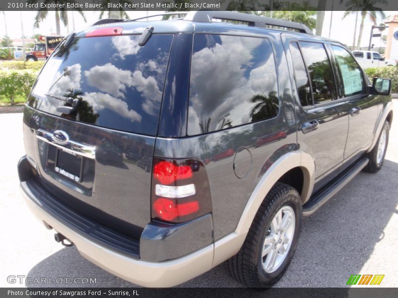 Black Pearl Slate Metallic / Black/Camel 2010 Ford Explorer Eddie Bauer