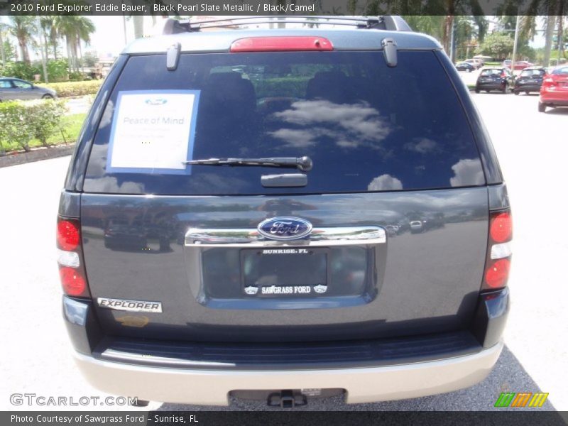 Black Pearl Slate Metallic / Black/Camel 2010 Ford Explorer Eddie Bauer