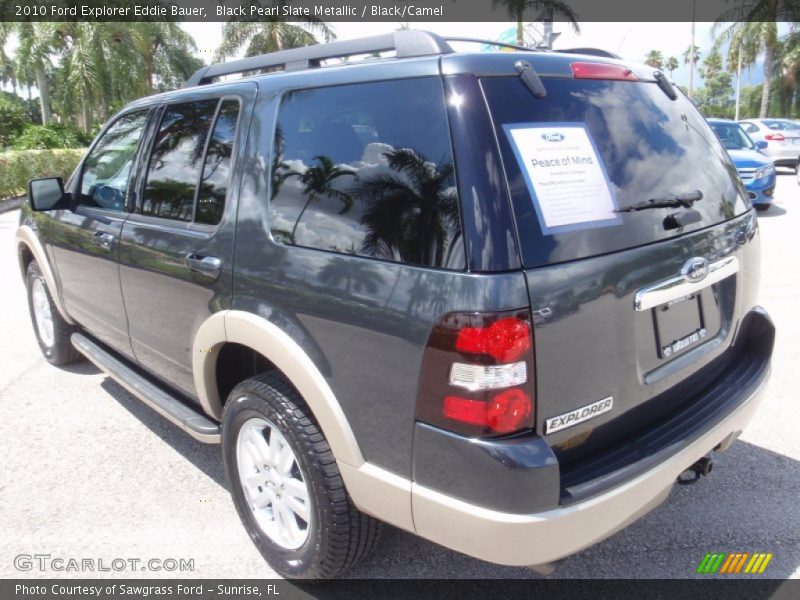 Black Pearl Slate Metallic / Black/Camel 2010 Ford Explorer Eddie Bauer