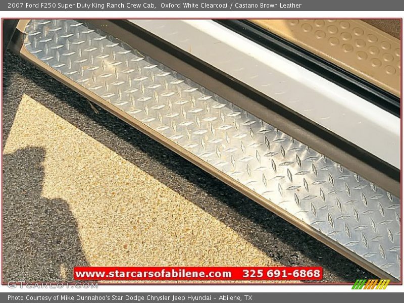 Oxford White Clearcoat / Castano Brown Leather 2007 Ford F250 Super Duty King Ranch Crew Cab