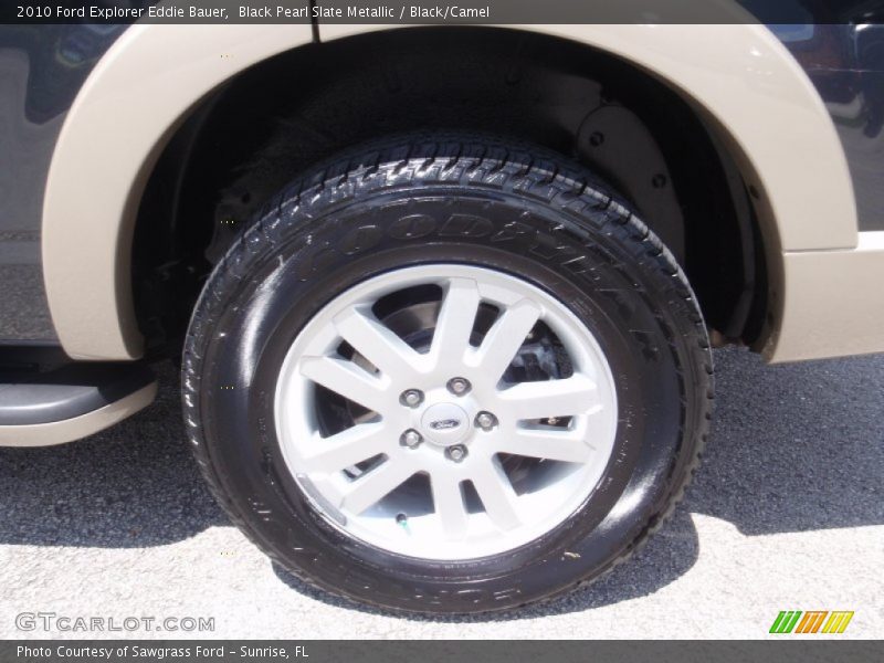 Black Pearl Slate Metallic / Black/Camel 2010 Ford Explorer Eddie Bauer