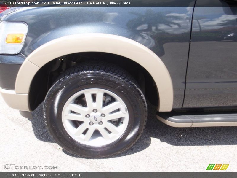 Black Pearl Slate Metallic / Black/Camel 2010 Ford Explorer Eddie Bauer