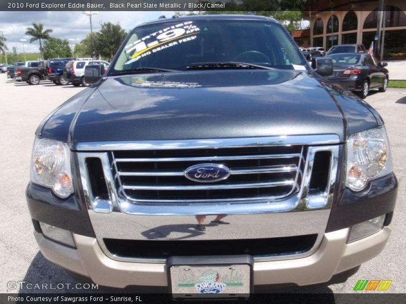 Black Pearl Slate Metallic / Black/Camel 2010 Ford Explorer Eddie Bauer