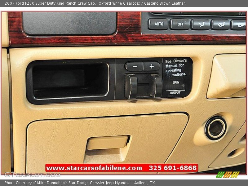 Oxford White Clearcoat / Castano Brown Leather 2007 Ford F250 Super Duty King Ranch Crew Cab