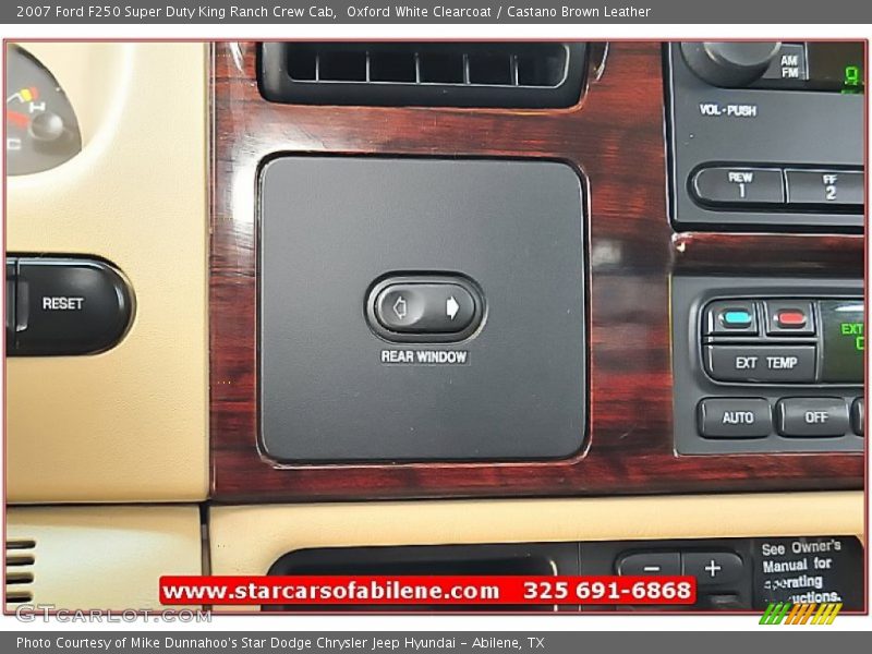 Oxford White Clearcoat / Castano Brown Leather 2007 Ford F250 Super Duty King Ranch Crew Cab