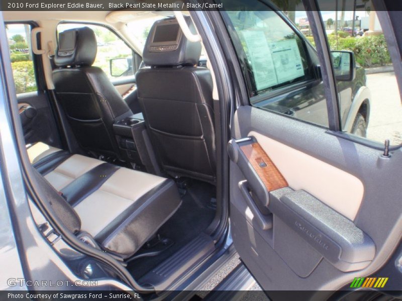 Black Pearl Slate Metallic / Black/Camel 2010 Ford Explorer Eddie Bauer