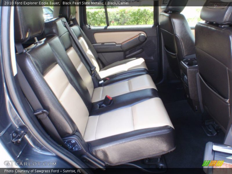Black Pearl Slate Metallic / Black/Camel 2010 Ford Explorer Eddie Bauer