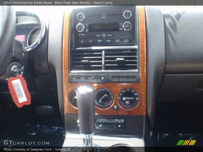 Black Pearl Slate Metallic / Black/Camel 2010 Ford Explorer Eddie Bauer
