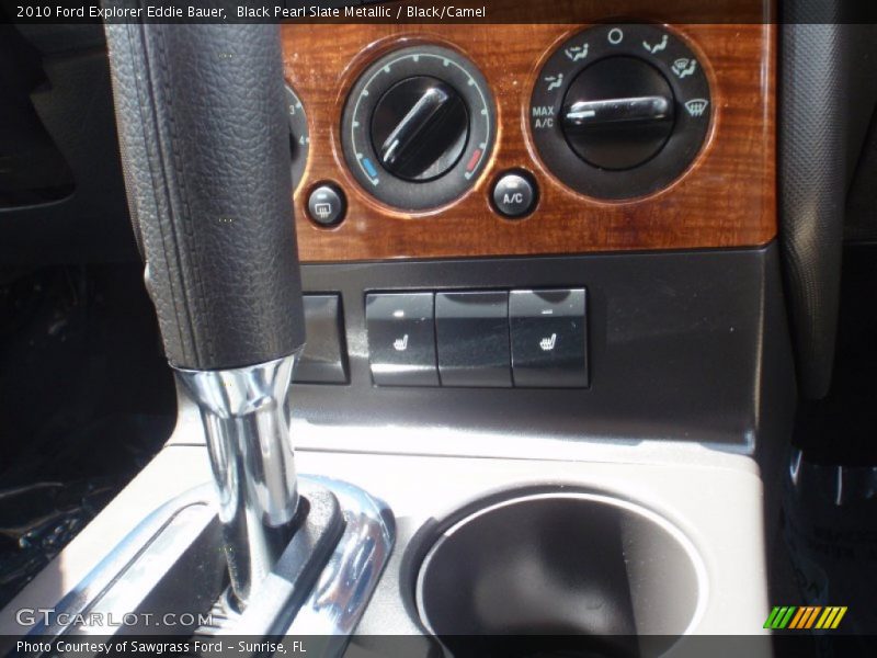 Black Pearl Slate Metallic / Black/Camel 2010 Ford Explorer Eddie Bauer
