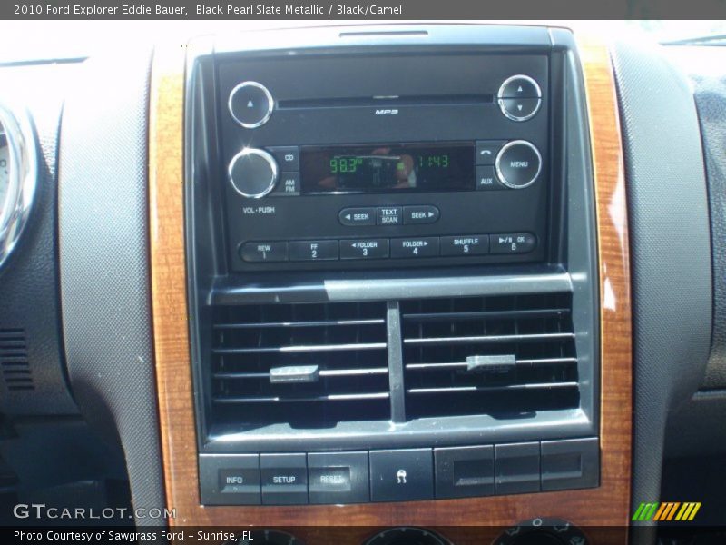 Black Pearl Slate Metallic / Black/Camel 2010 Ford Explorer Eddie Bauer