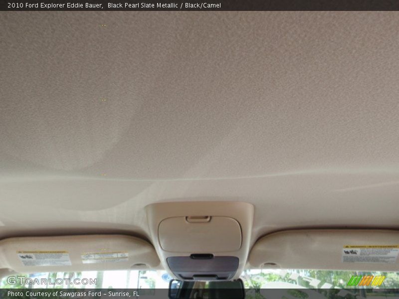 Black Pearl Slate Metallic / Black/Camel 2010 Ford Explorer Eddie Bauer