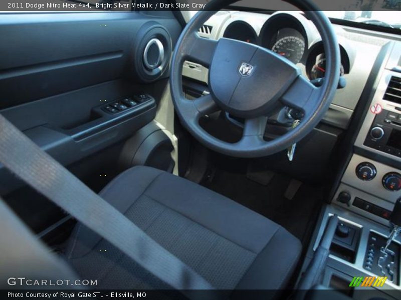 Bright Silver Metallic / Dark Slate Gray 2011 Dodge Nitro Heat 4x4