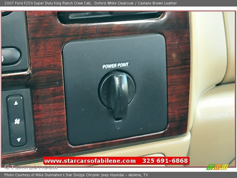 Oxford White Clearcoat / Castano Brown Leather 2007 Ford F250 Super Duty King Ranch Crew Cab