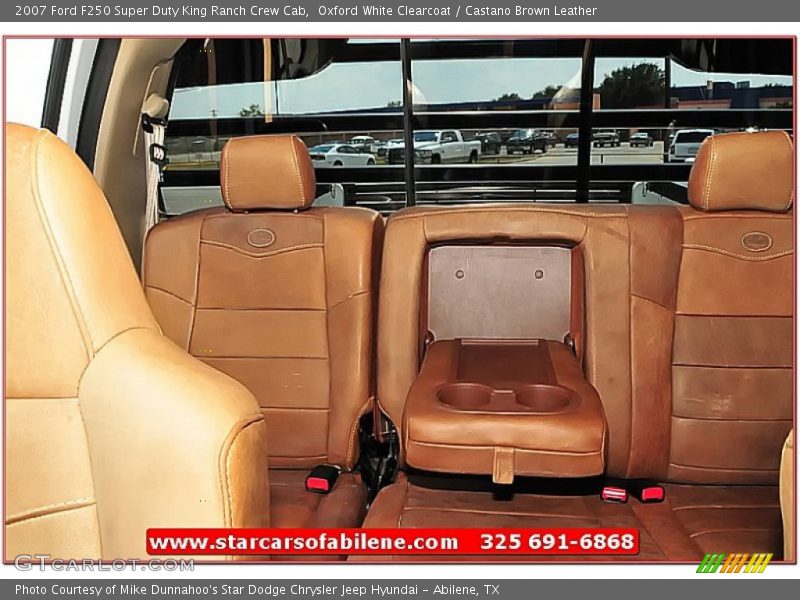 Oxford White Clearcoat / Castano Brown Leather 2007 Ford F250 Super Duty King Ranch Crew Cab