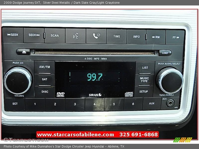 Silver Steel Metallic / Dark Slate Gray/Light Graystone 2009 Dodge Journey SXT