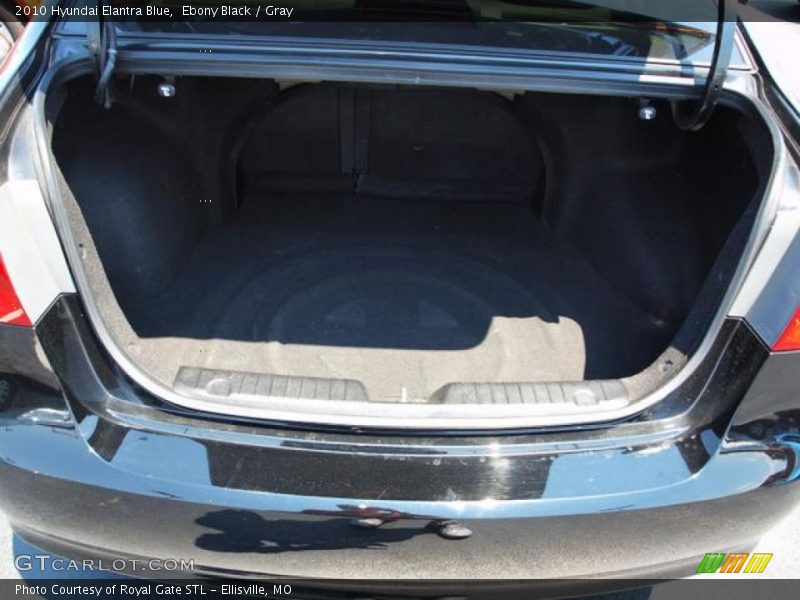 Ebony Black / Gray 2010 Hyundai Elantra Blue