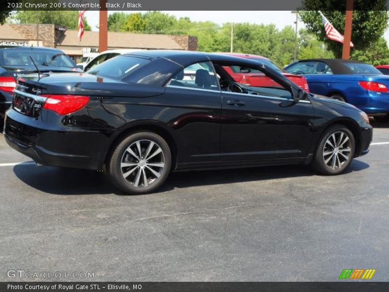 Black / Black 2012 Chrysler 200 S Convertible