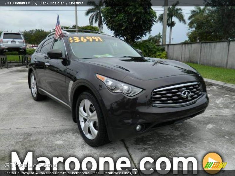 Black Obsidian / Chestnut 2010 Infiniti FX 35