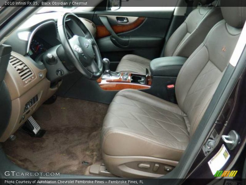 Front Seat of 2010 FX 35