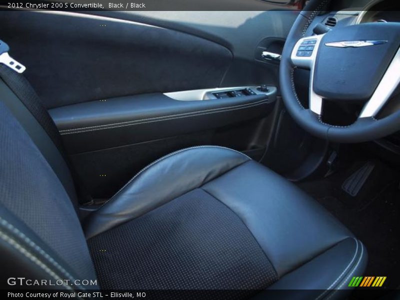 Black / Black 2012 Chrysler 200 S Convertible