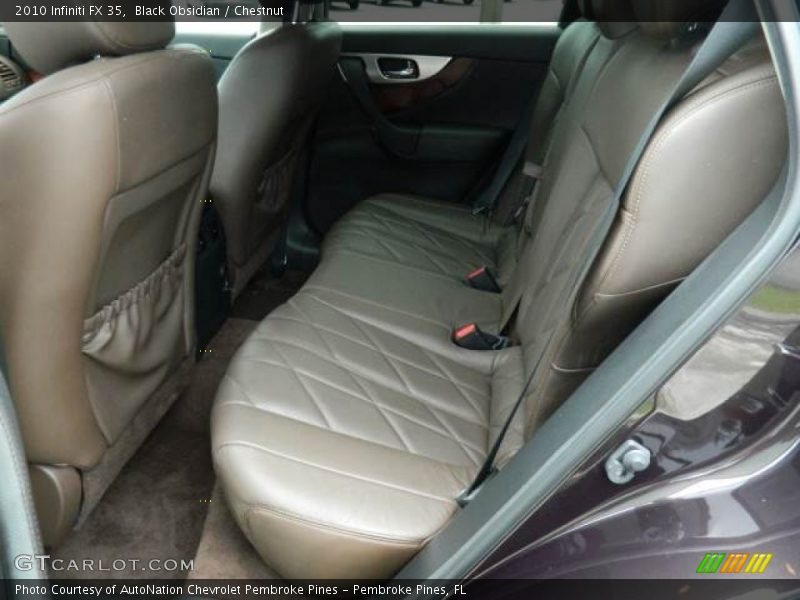 Rear Seat of 2010 FX 35
