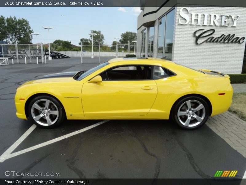 Rally Yellow / Black 2010 Chevrolet Camaro SS Coupe