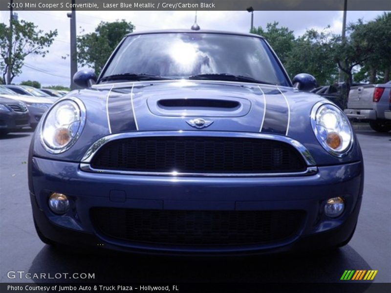 Laser Blue Metallic / Grey/Carbon Black 2010 Mini Cooper S Convertible