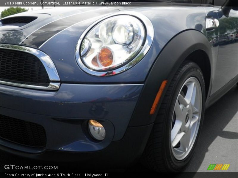 Laser Blue Metallic / Grey/Carbon Black 2010 Mini Cooper S Convertible