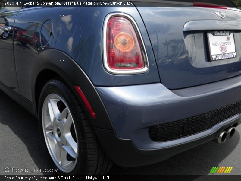 Laser Blue Metallic / Grey/Carbon Black 2010 Mini Cooper S Convertible