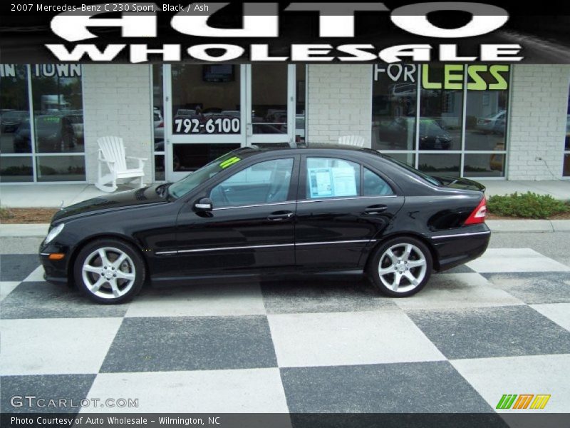 Black / Ash 2007 Mercedes-Benz C 230 Sport