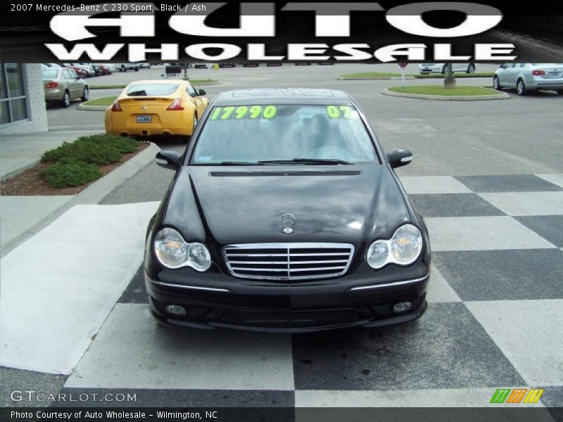 Black / Ash 2007 Mercedes-Benz C 230 Sport